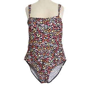 Summersalt Colorful Leopard Print One Piece Swim Suit 10